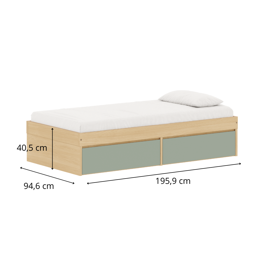 Cama Infantil Linha Play com Gavetas Amplas e 6 opções de cores