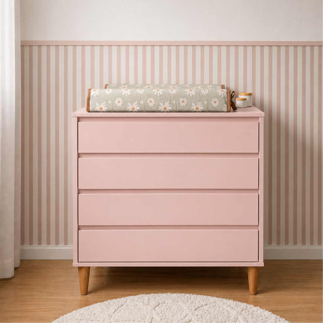 Cômoda Infantil 4 Gavetas Luny – Cores