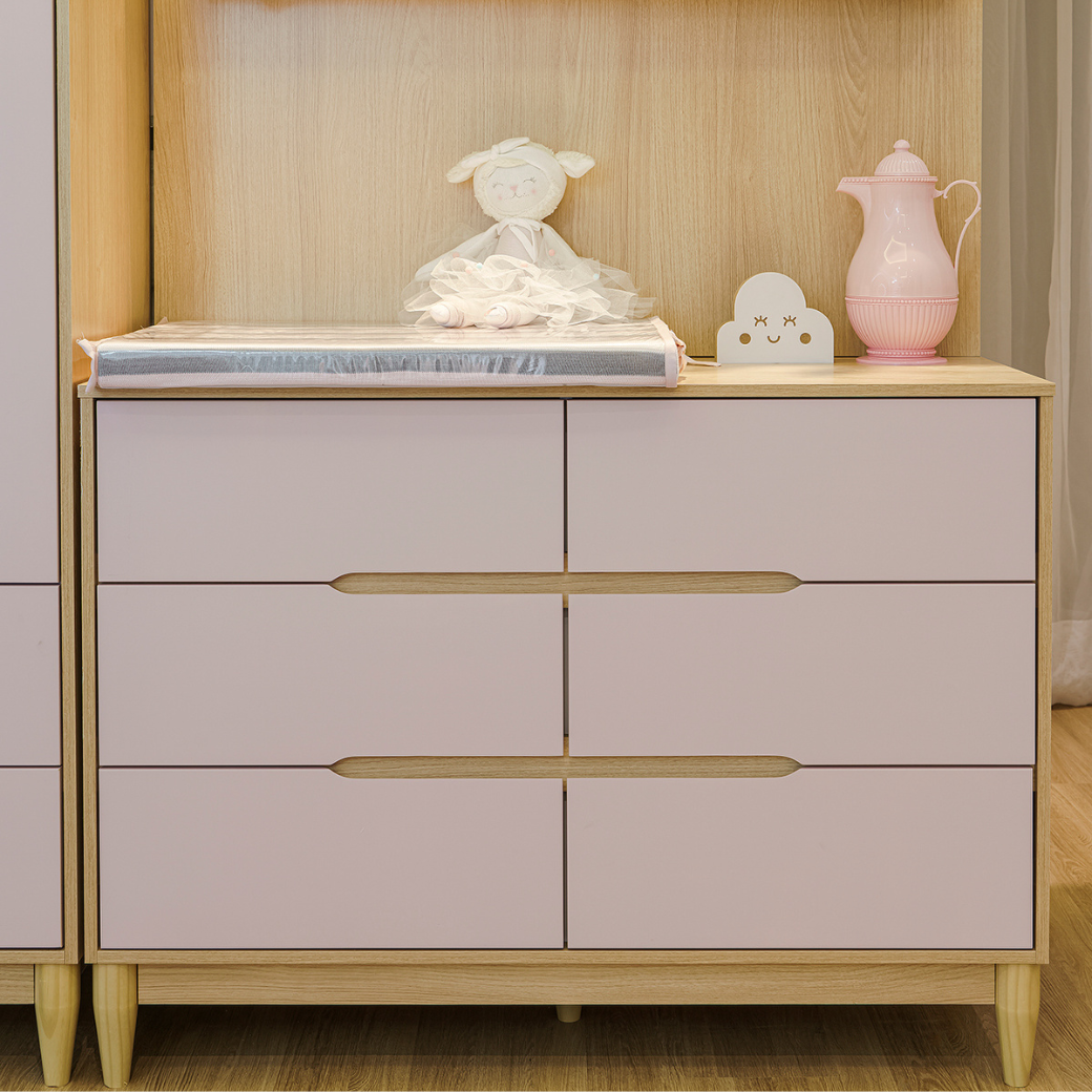 Cômoda para Quarto Infantil 6 gavetas | Linha Tomi