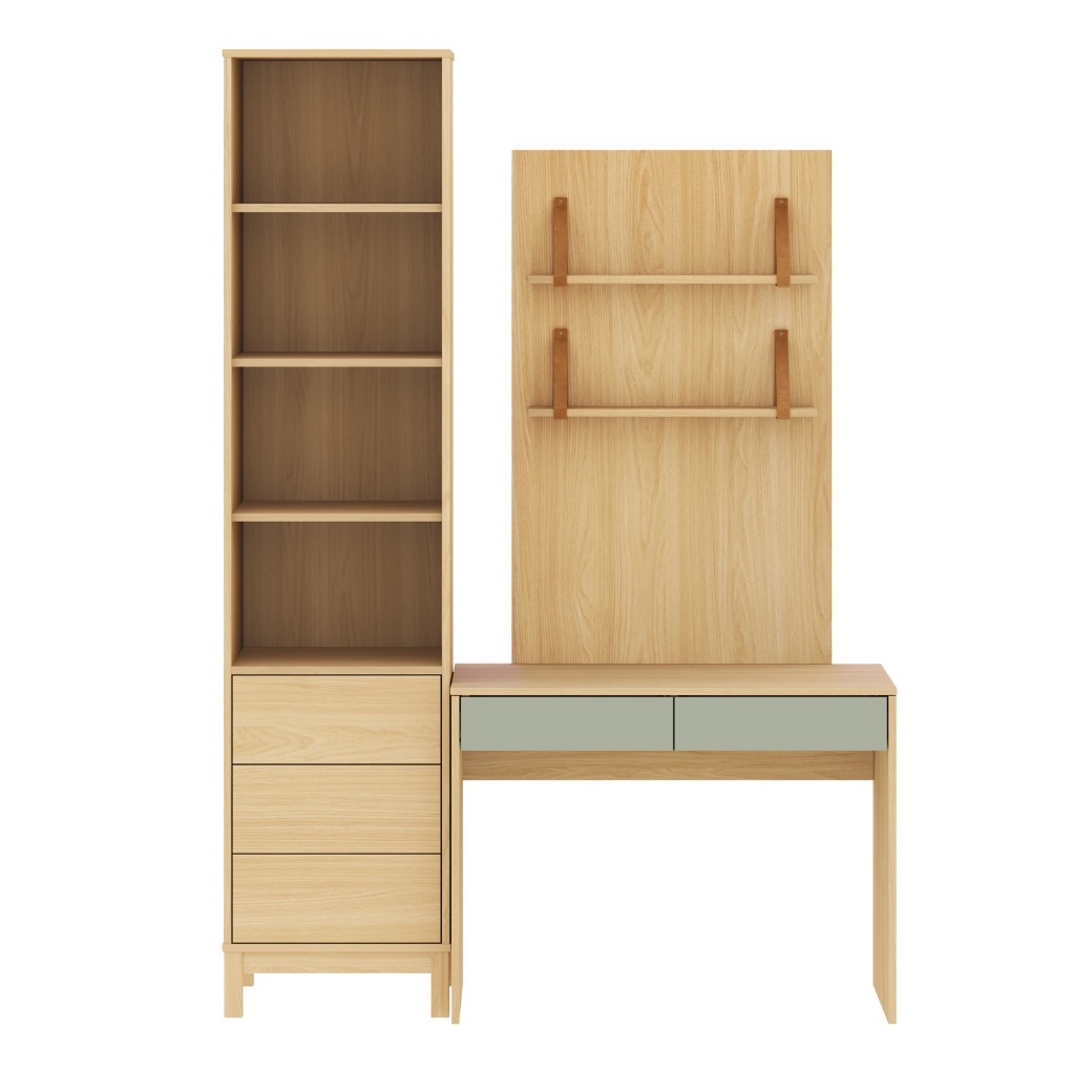 Escrivaninha Infantil em MDF com Torre e Painel | 3 Módulos