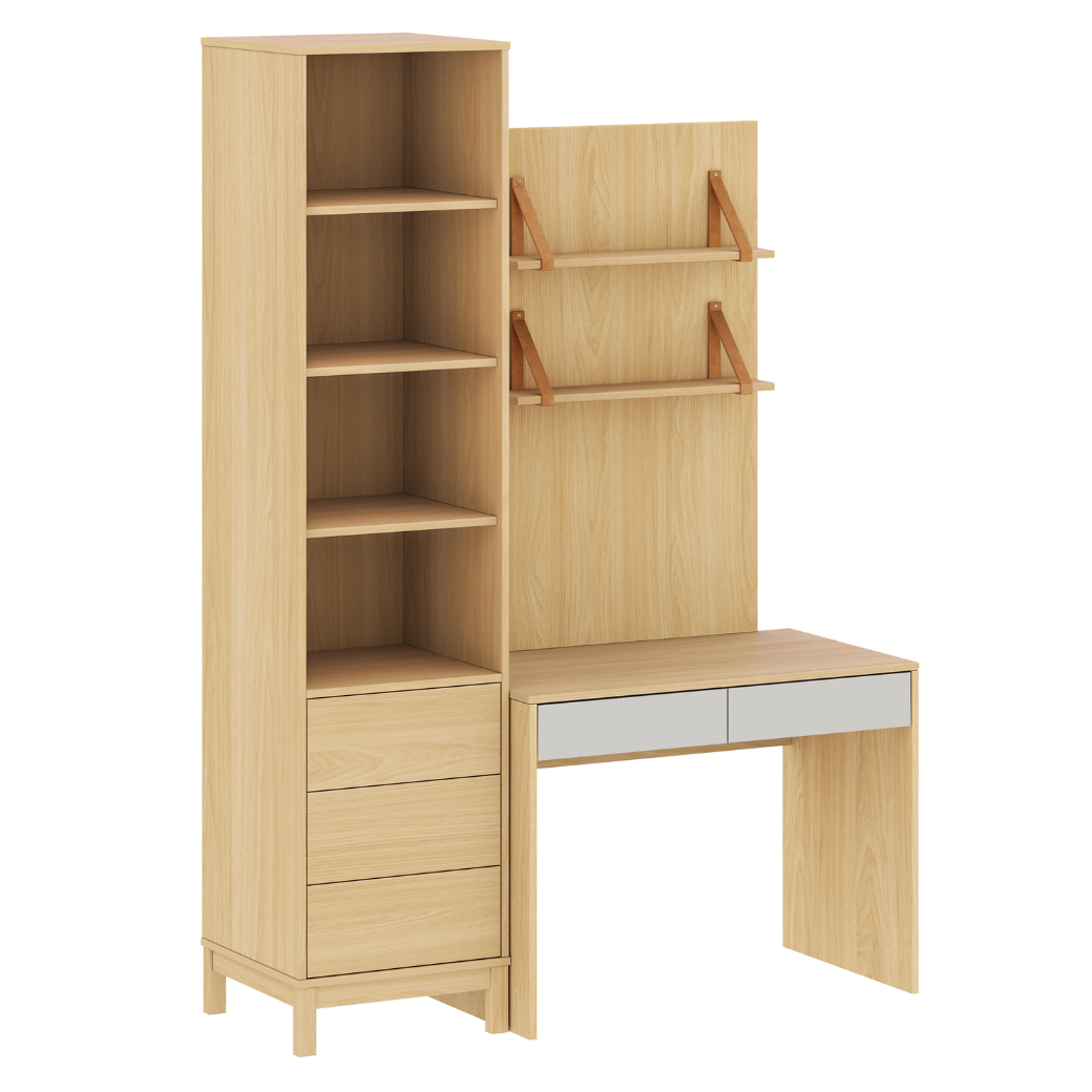 Escrivaninha Infantil em MDF com Torre e Painel | 3 Módulos