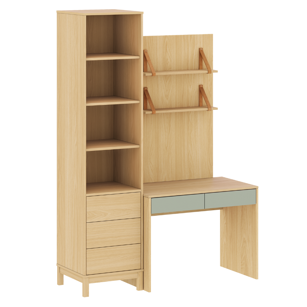 Escrivaninha Infantil em MDF com Torre e Painel | 3 Módulos