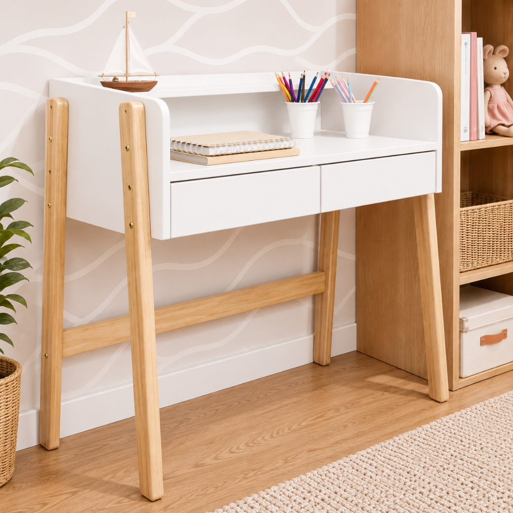 Escrivaninha Infantil com Altura Ajustável –  6 Opções de Cores