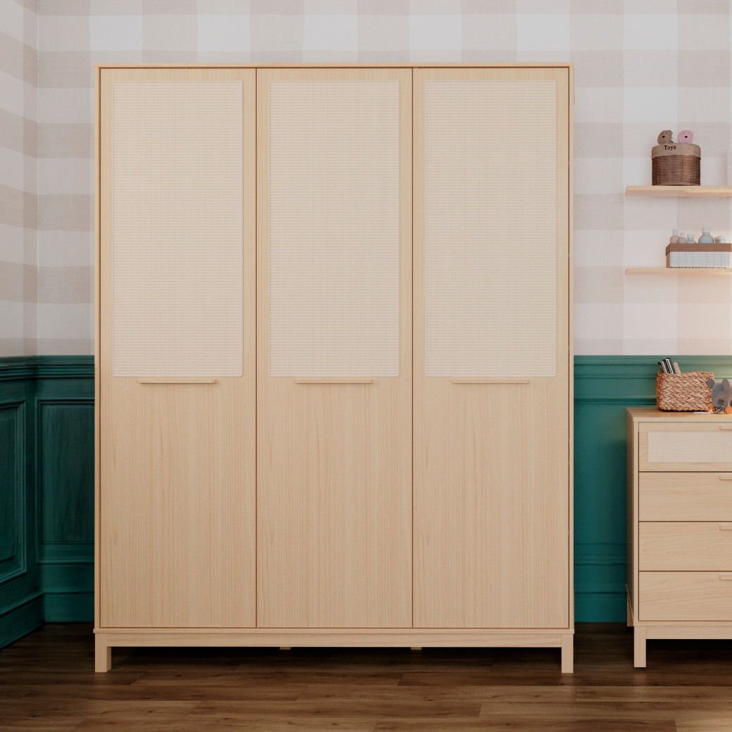 Além do visual moderno, o Guarda-Roupa Indy foi desenvolvido com materiais de alta qualidade, acabamento em MDF e pintura atóxica, trazendo durabilidade e conforto para acompanhar o crescimento da criança por muitos anos.