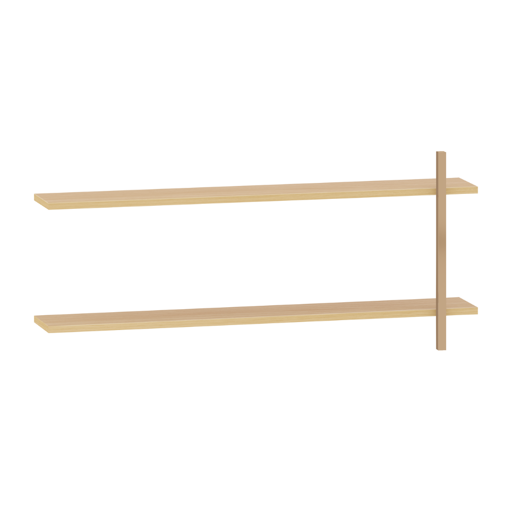 Prateleira de parede MDF Slim Linha Paglia Carvalho Malva
