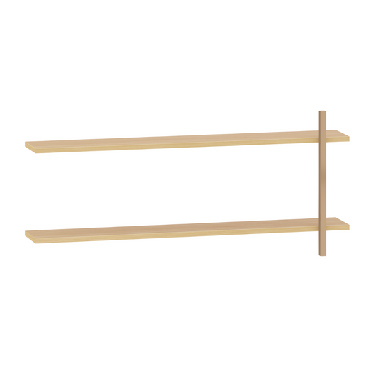 Prateleira de parede MDF Slim Linha Paglia Carvalho Malva