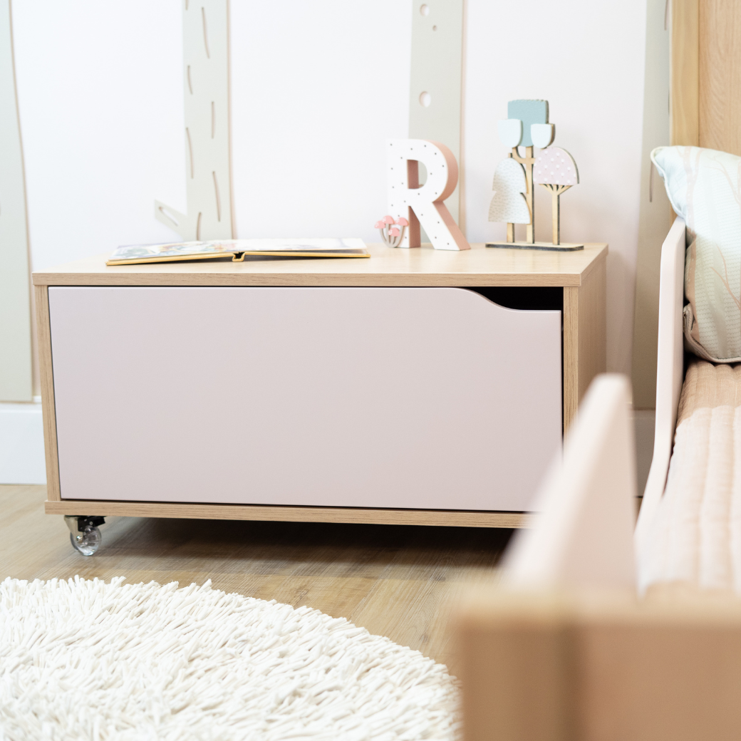 Baú Organizador Multifuncional com Rodízios e Gaveta