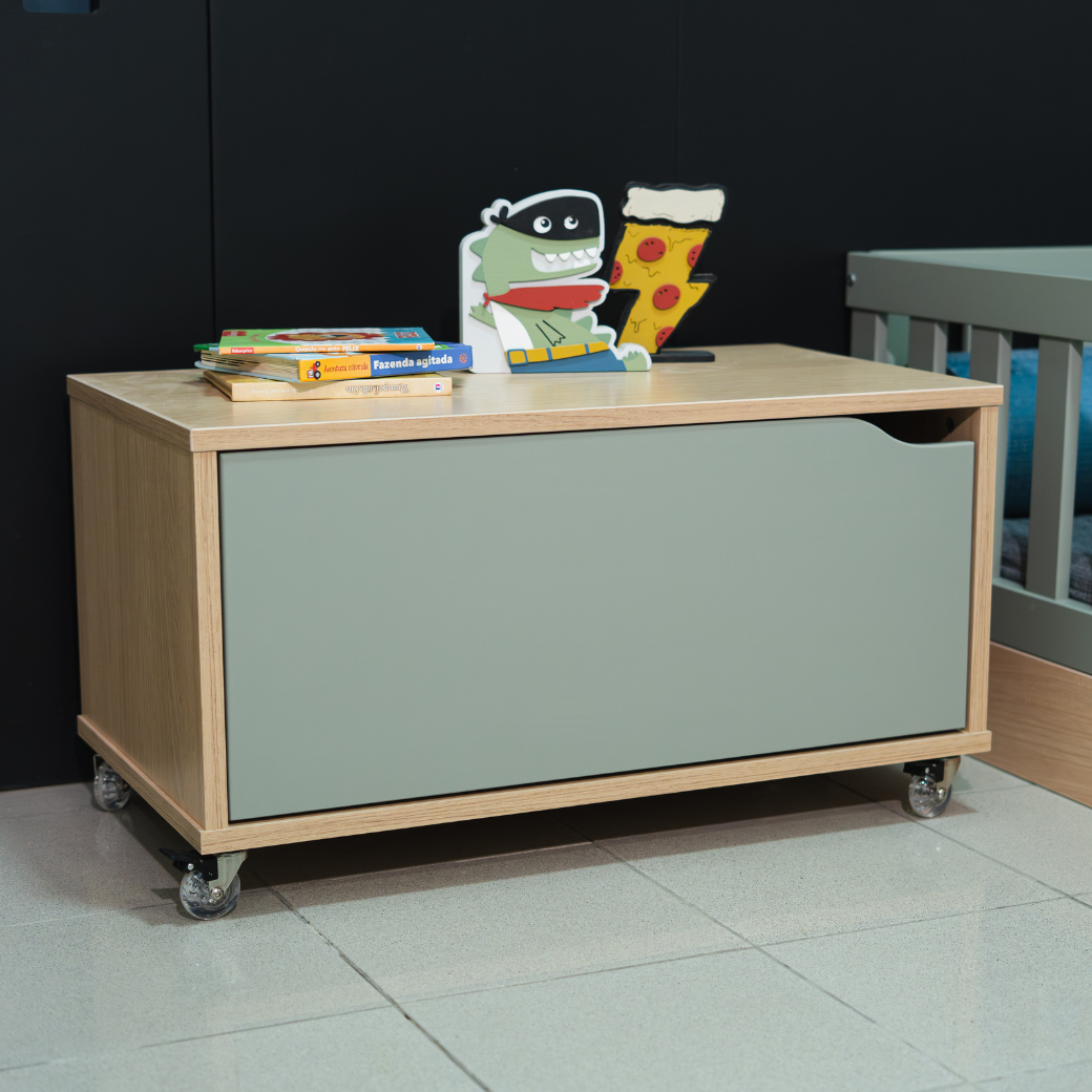 O Baú Organizador da Móveis Quater
une praticidade, design moderno e versatilidade para deixar o ambiente mais funcional e elegante.