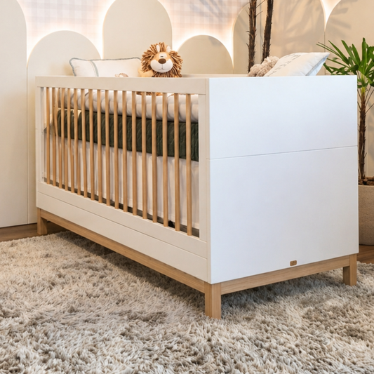 Mais do que um berço, uma escolha inteligente que se transforma em cama e cresce com seu bebê.