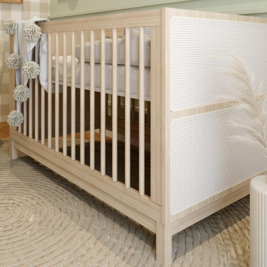 Berço 2 em 1 Indy com Palhinha | Carvalho Malva