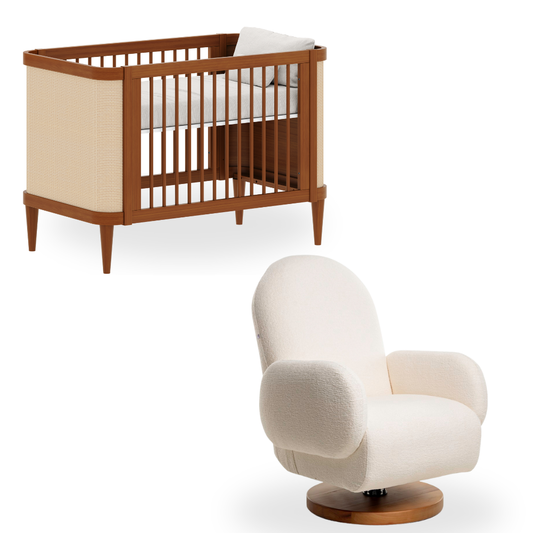 Conjunto Berço Paglia com Poltrona Curve