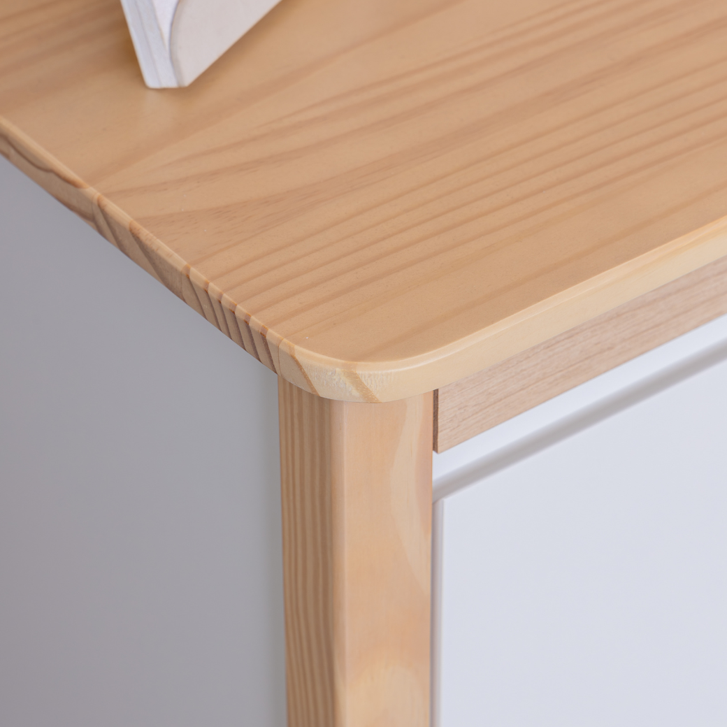 Conjunto Berço vira Cama e Cômoda Madeira Maciça 6 gavetas