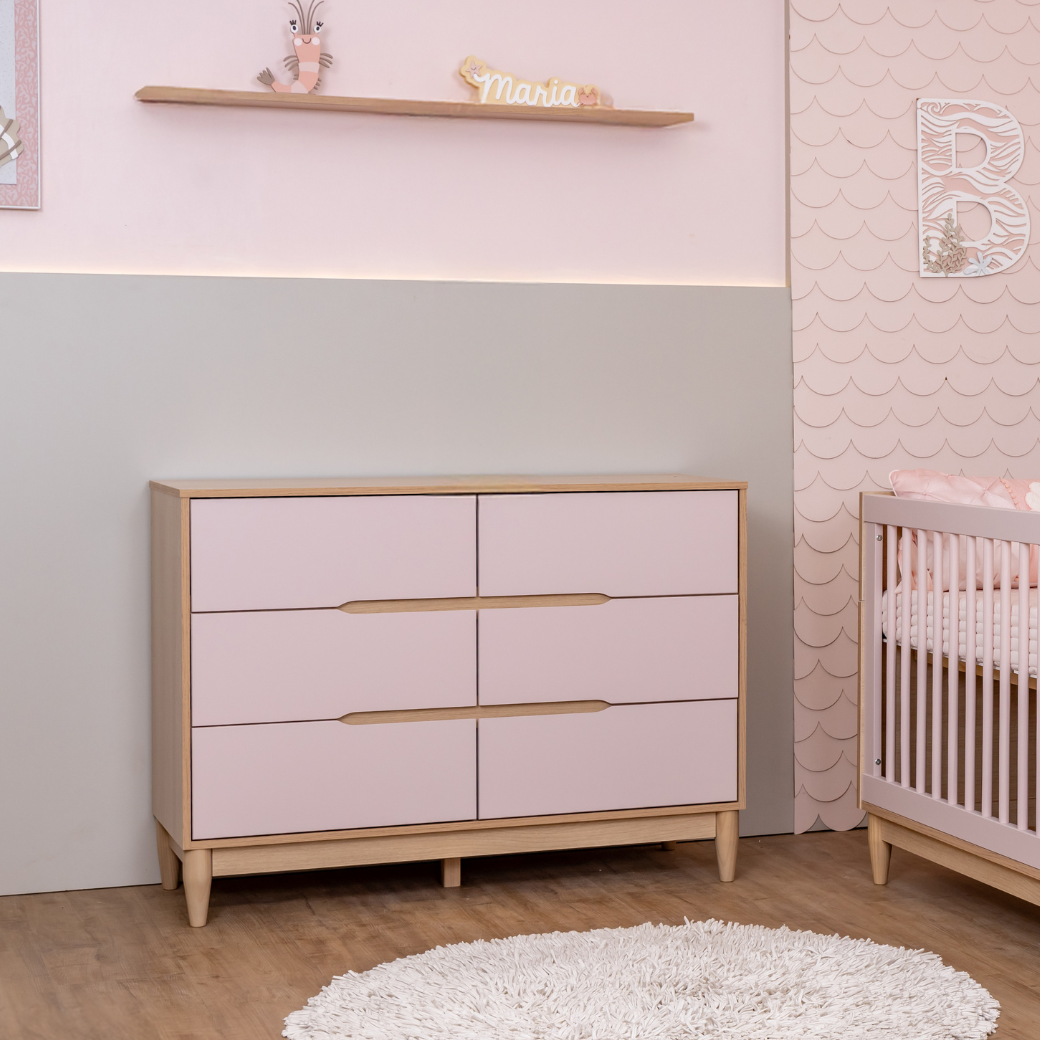 Cômoda para Quarto Infantil 6 gavetas | Linha Tomi