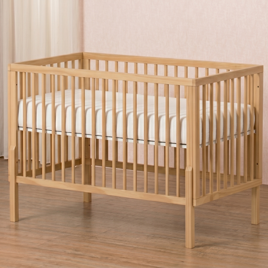 Berço de Madeira Maciça 2 em 1 Carvalho Malva Linha Bold