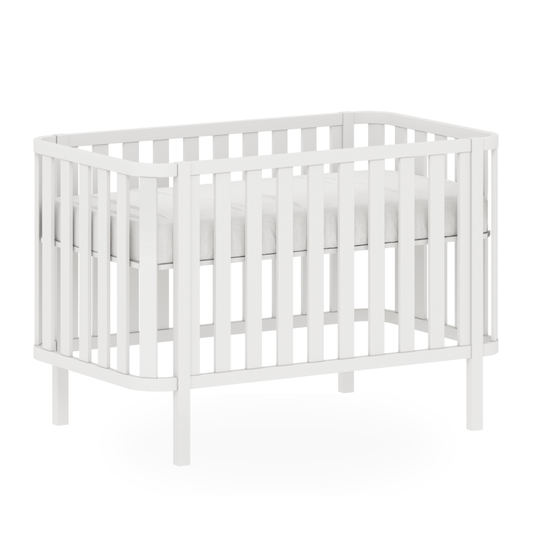 Berço Madeira e Mdf Branco Linha Softy