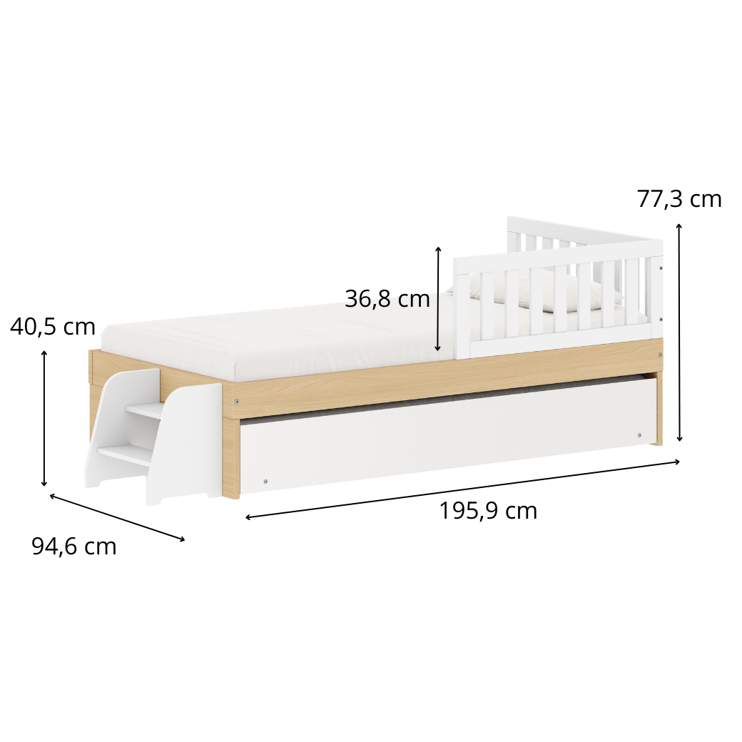 Bicama com Proteção Lateral e Escadinha Play