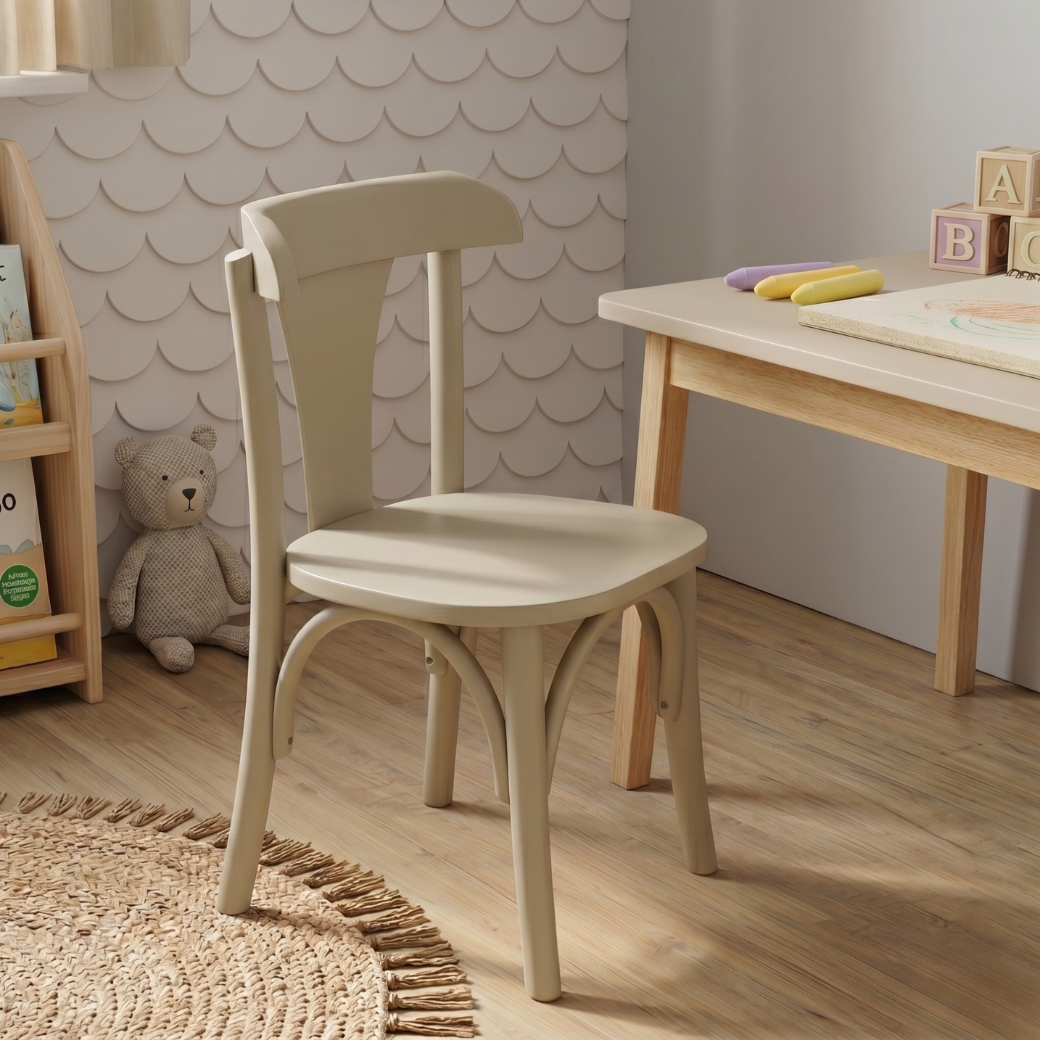 Cadeira Infantil Premium - Design Escandinavo em Madeira Maciça