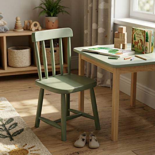Cadeira Infantil Premium em Madeira para Quarto Infantil Quater