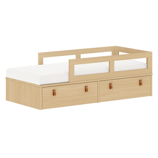 cama infantil com gavetas e proteção lateral Join