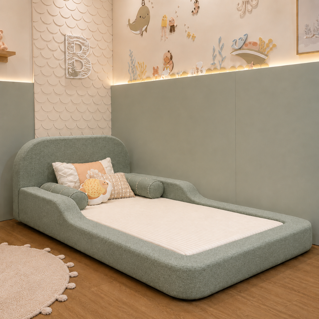 Cama Montessoriana de Espuma Solteiro com Colchão Incluso