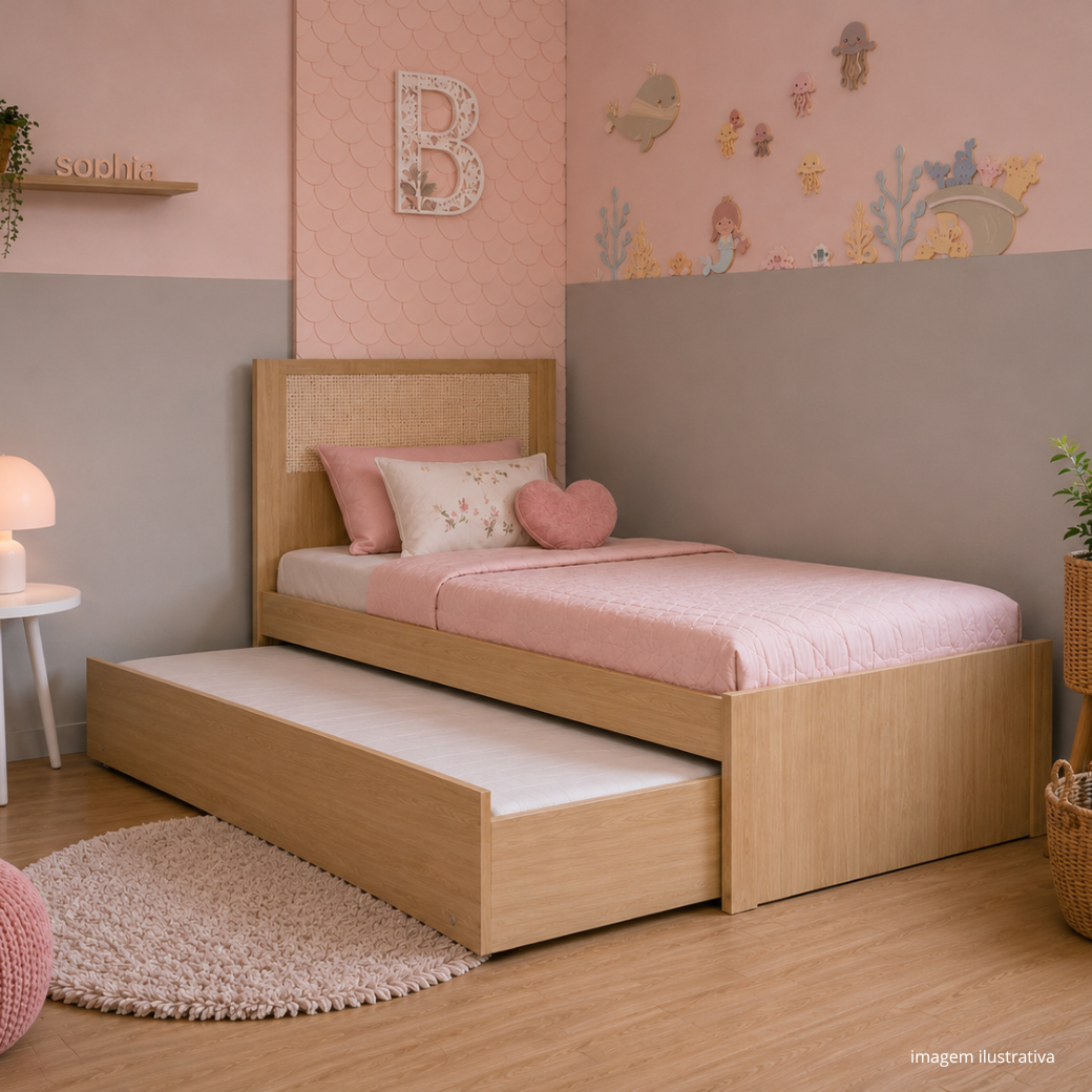 Bicama Infantil Solteiro em Mdf Linha Indy