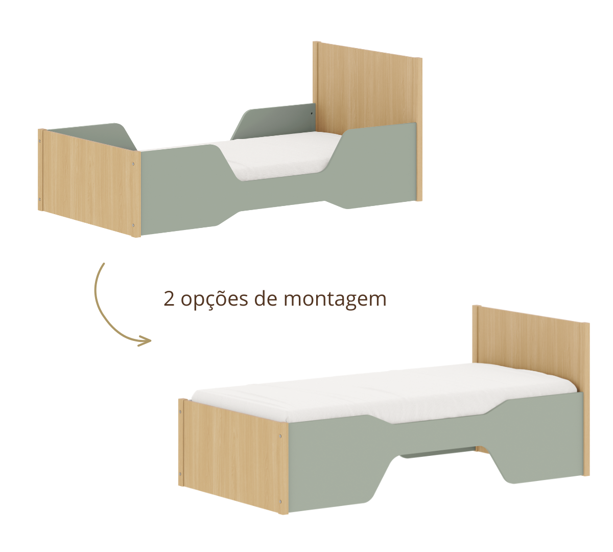 Cama Infantil Evolutiva 2 em 1 Kids