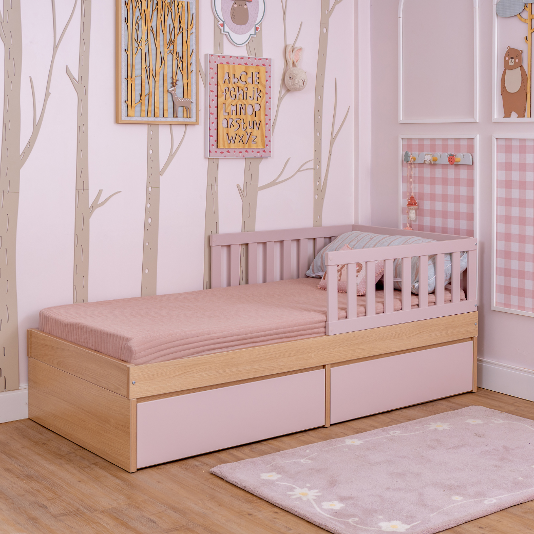 Cama com Gavetas e Proteção Lateral Linha Play