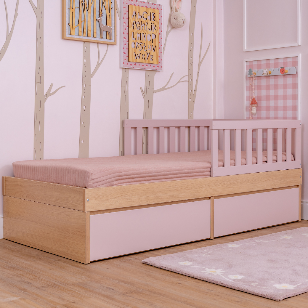 Cama com Gavetas e Proteção Lateral Linha Play