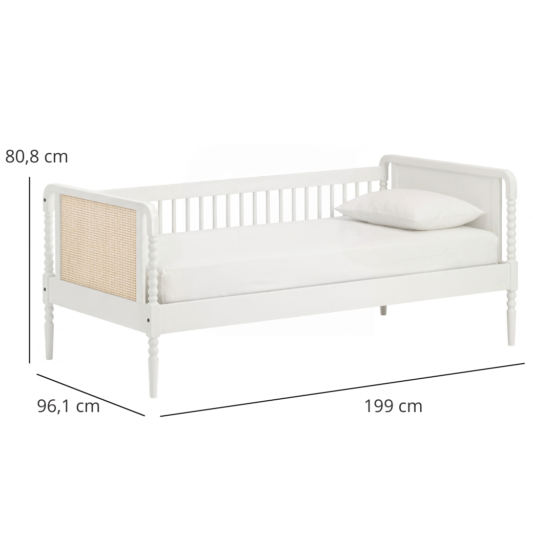 Cama Solteiro Babá em Madeira Maciça | Linha Solene