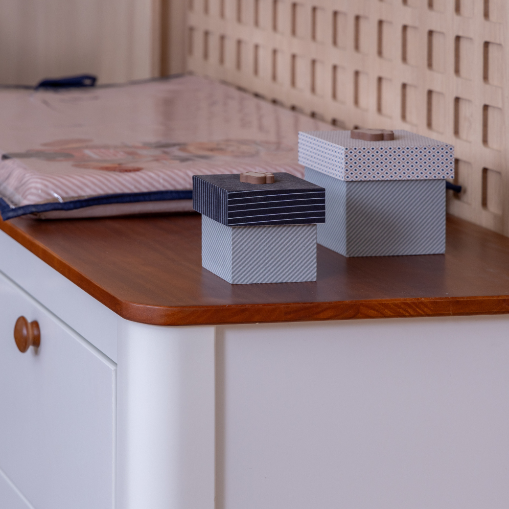 Cômoda 6 gavetas MDF e Madeira Maciça | Linha Cromo