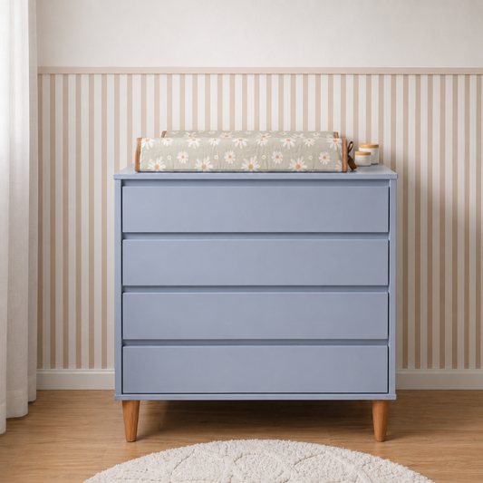 Cômoda Infantil 4 Gavetas Luny – Cores
