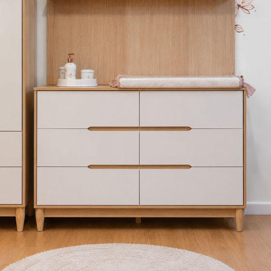 Cômoda para Quarto Infantil 6 gavetas | Linha Tomi