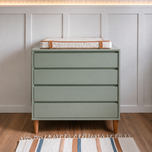 Cômoda Infantil 4 Gavetas Luny – Cores