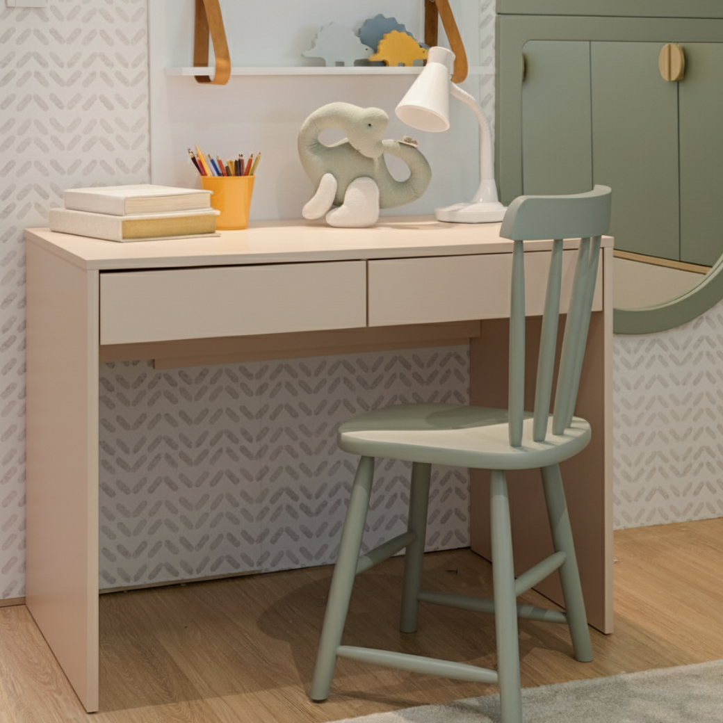 Escrivaninha em MDF com 2 Gavetas Linha Arcos