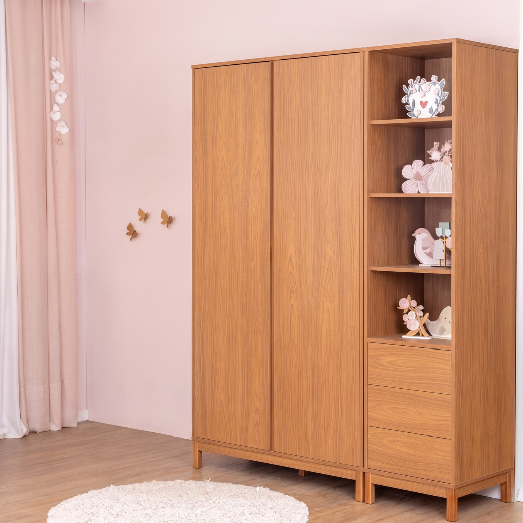 Guarda Roupa 2 Portas com Torre Organizadora | Linha Soley