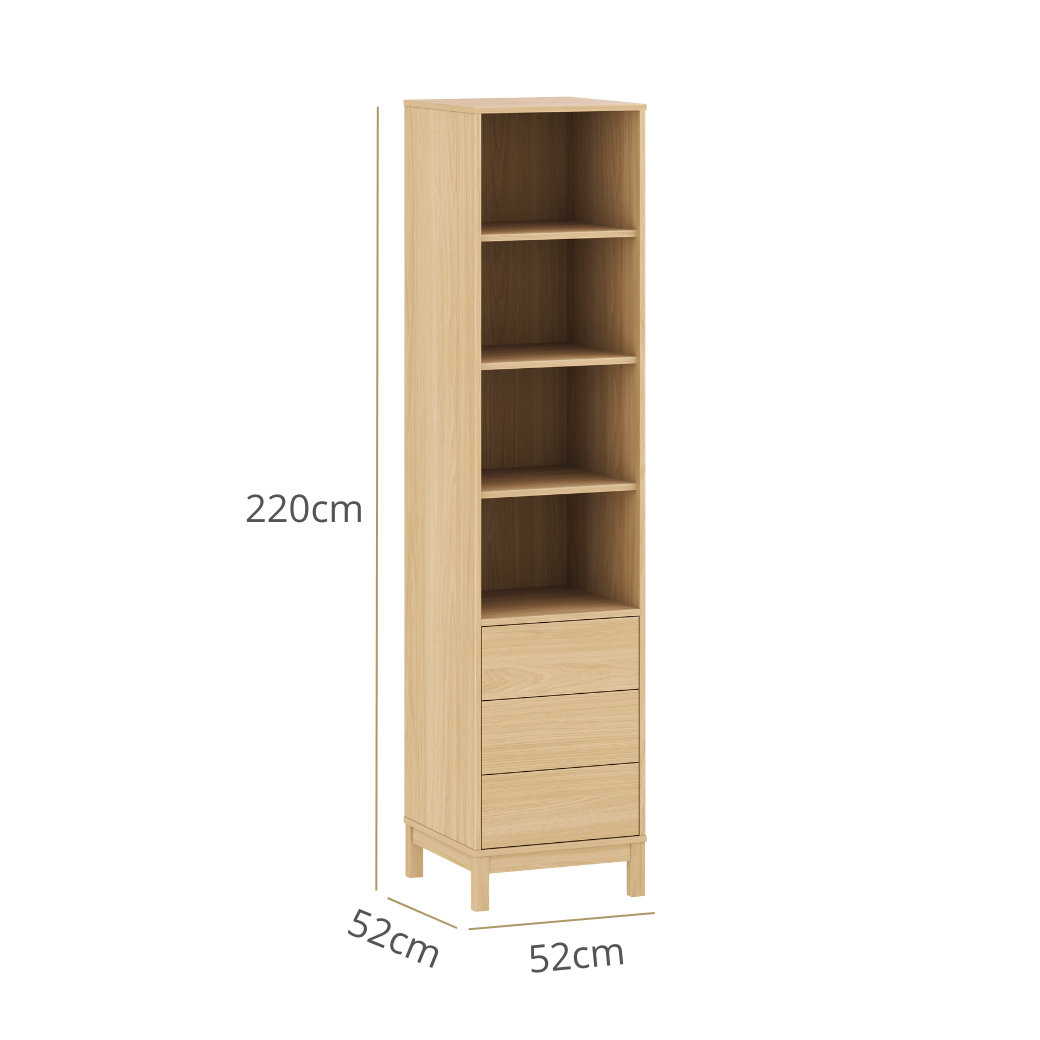 Torre Organizadora MDF Carvalho Malva Linha Soley