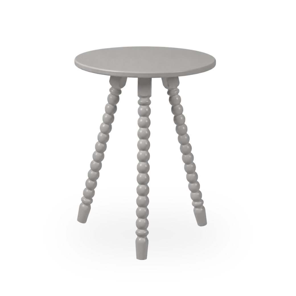 Mesa Lateral de Apoio em Madeira Maciça com Design Torneado | Linha Solene