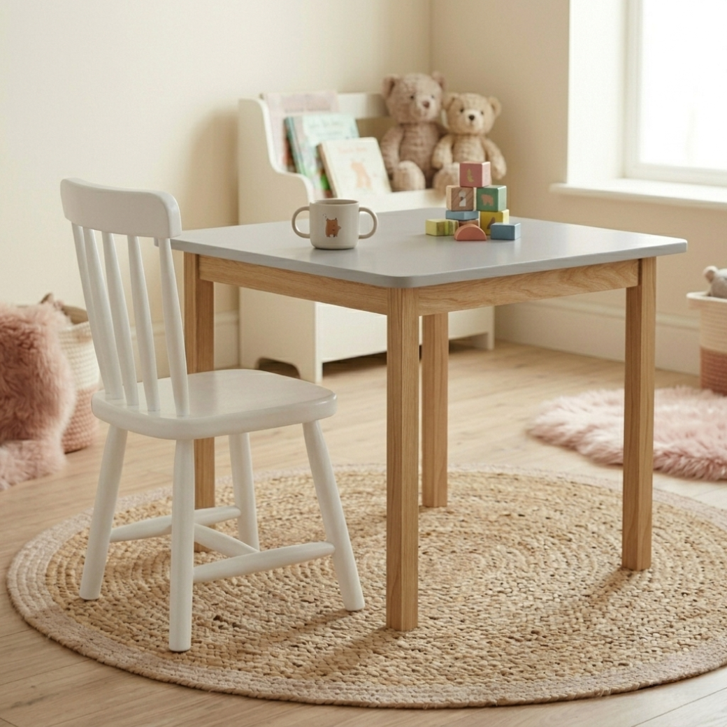 Mesa Infantil Premium em Madeira Maciça