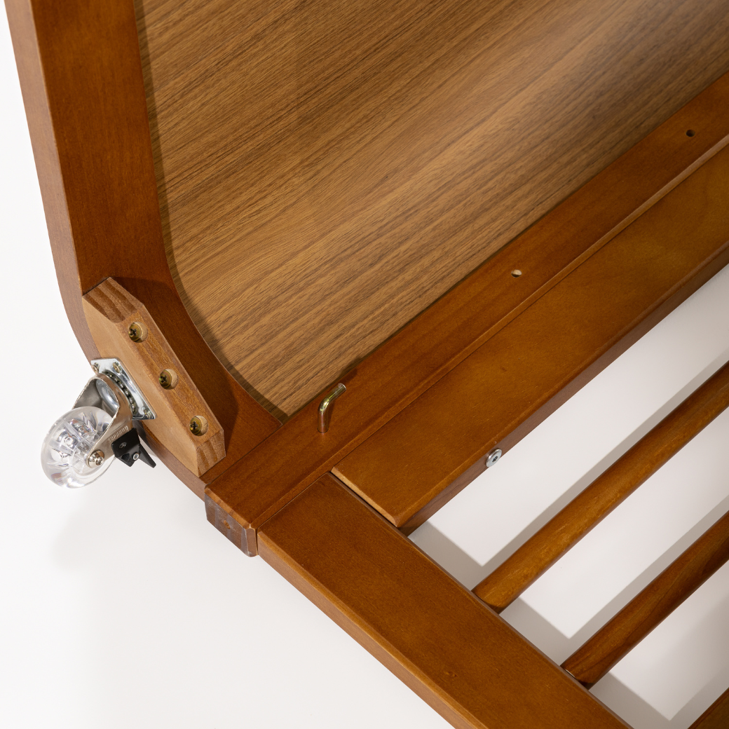 Berço 3 em 1 Paglia Nogueira com Palhinha Natural