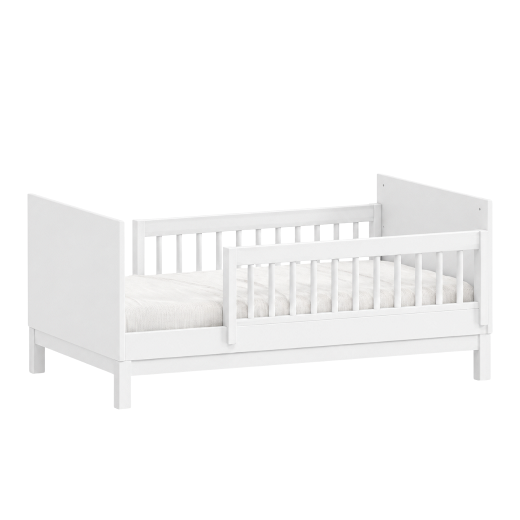 Mini Cama Infantil com Grades de Proteção