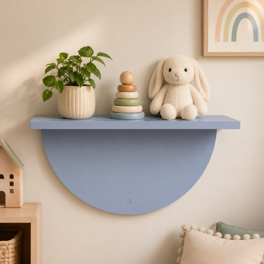 Prateleira 60 cm MDF Laqueado | Meia Lua
