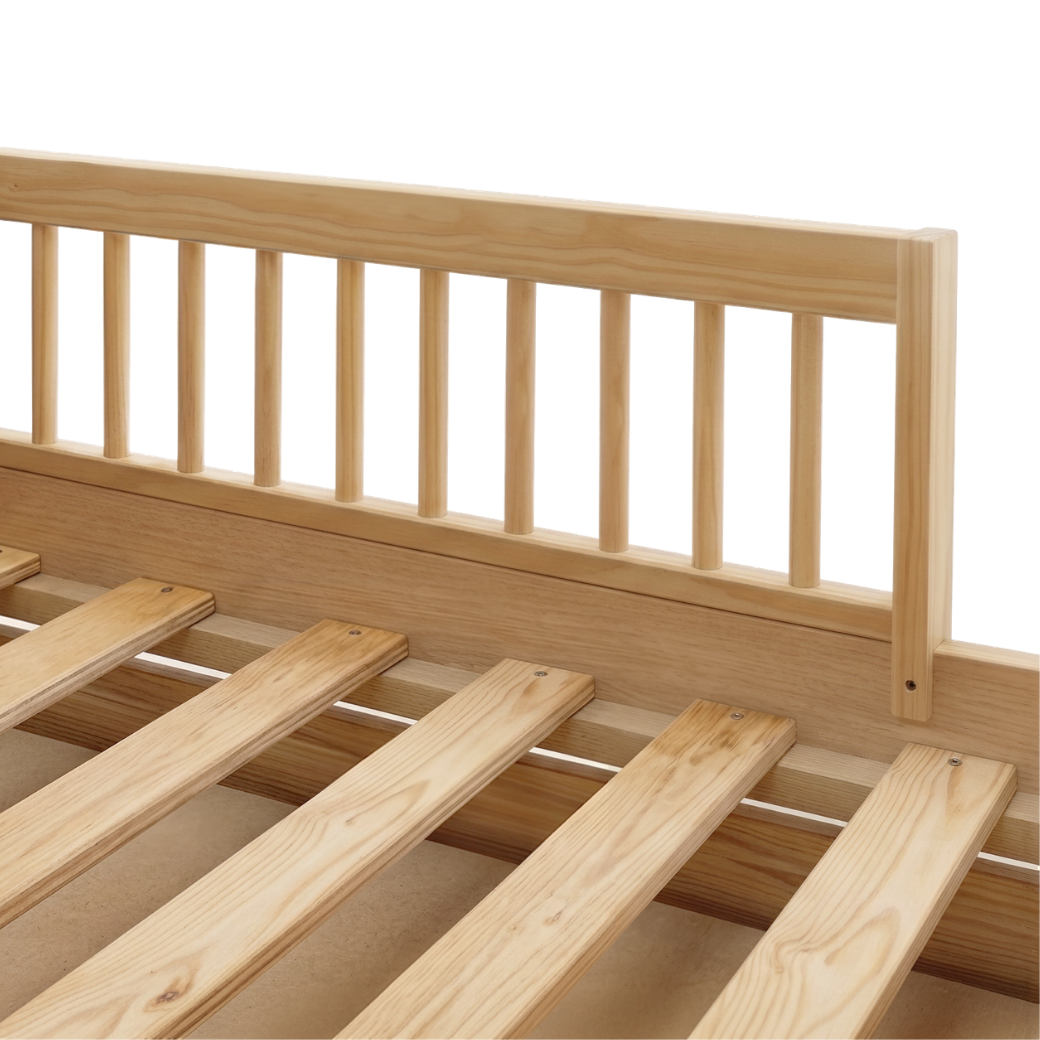 Bicama Infantil Paglia com Proteção Lateral e Palha Natural