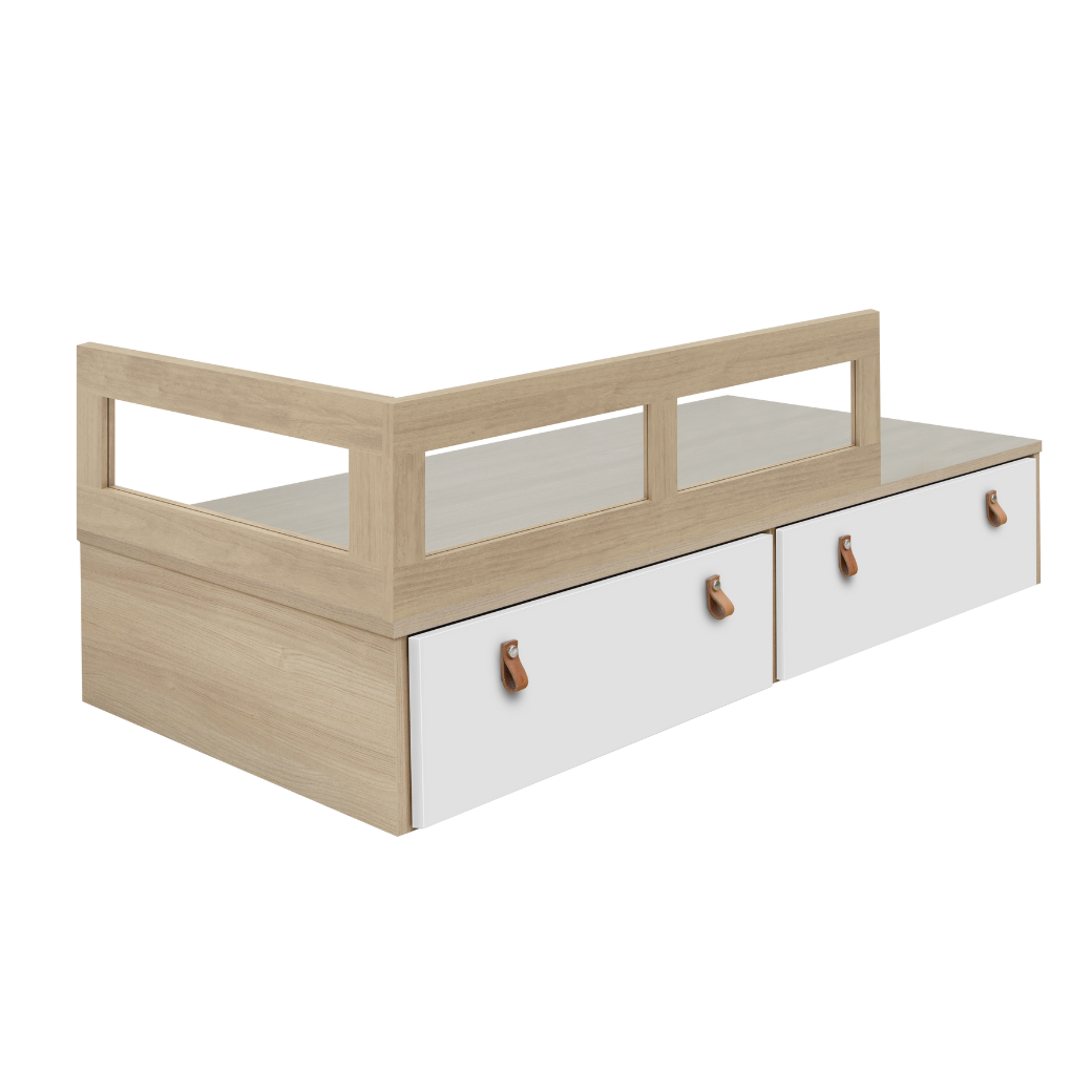 Cama Infantil com Grade e Gavetas Linha Join