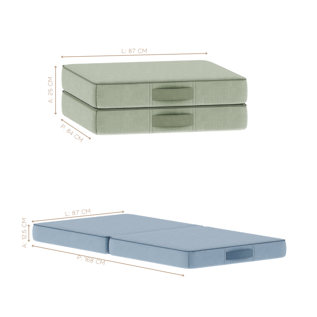 Futton Dobrável Infantil D23 – Compacto, Macio com 4 opções de Cores